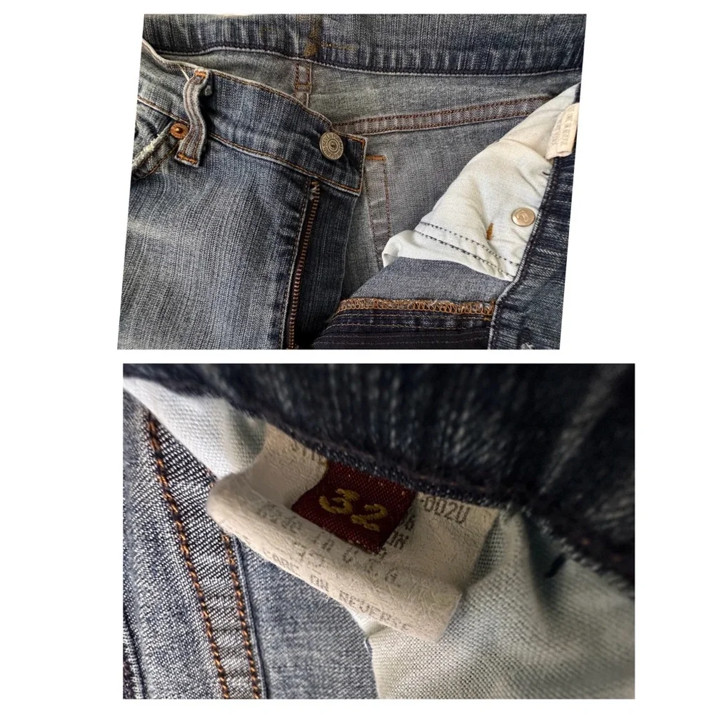 7 For All Mankind Bootcut Medium Wash Button & Zip Fly Jeans Size 30